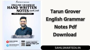 tarun grover english grammar notes pdf