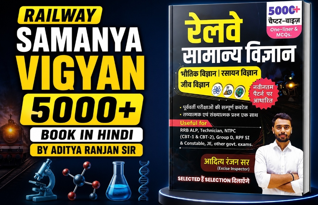 Railway Samanya Vigyan 5000+ Book in Hindi by Aditya Ranjan Sir