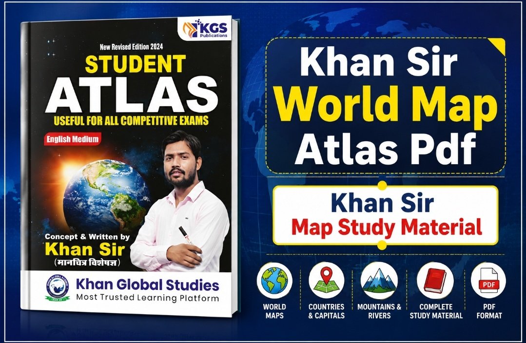 Khan Sir World Map Atlas Pdf, Khan Sir Map Study Material